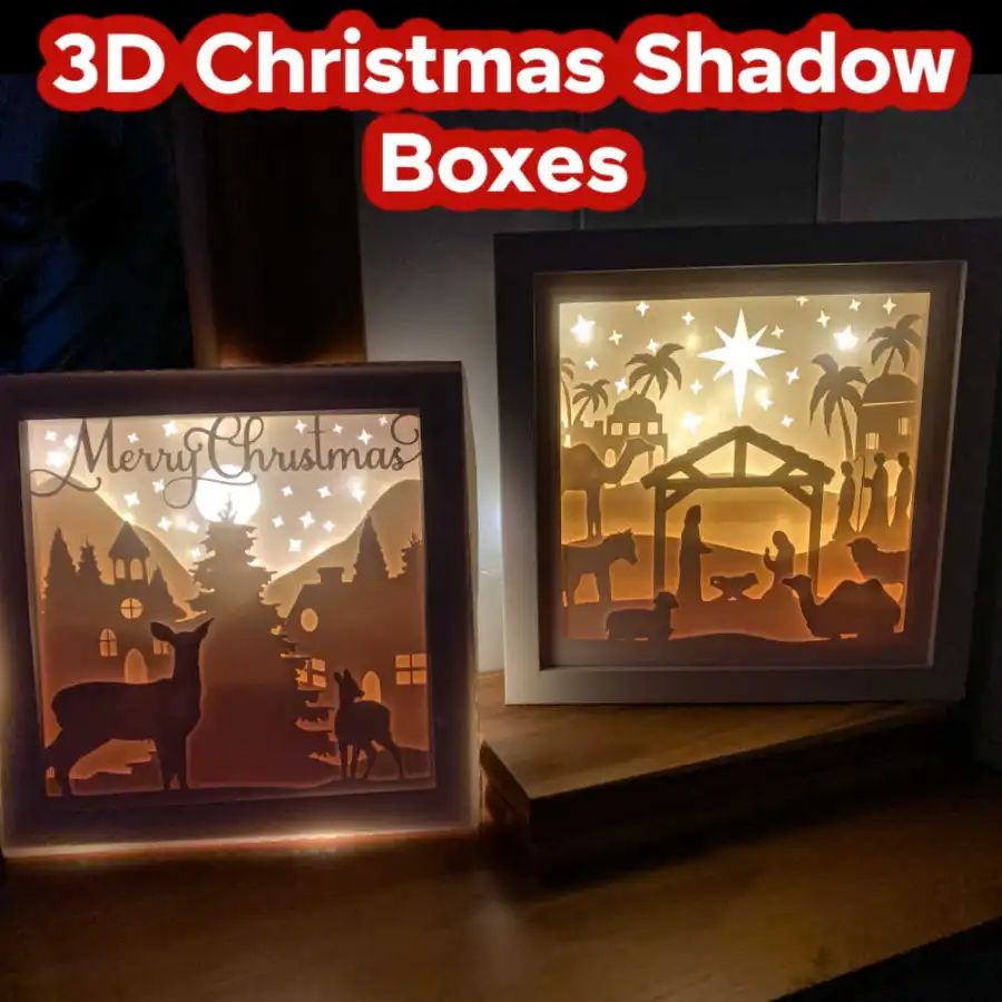 3D Christmas shadowbox