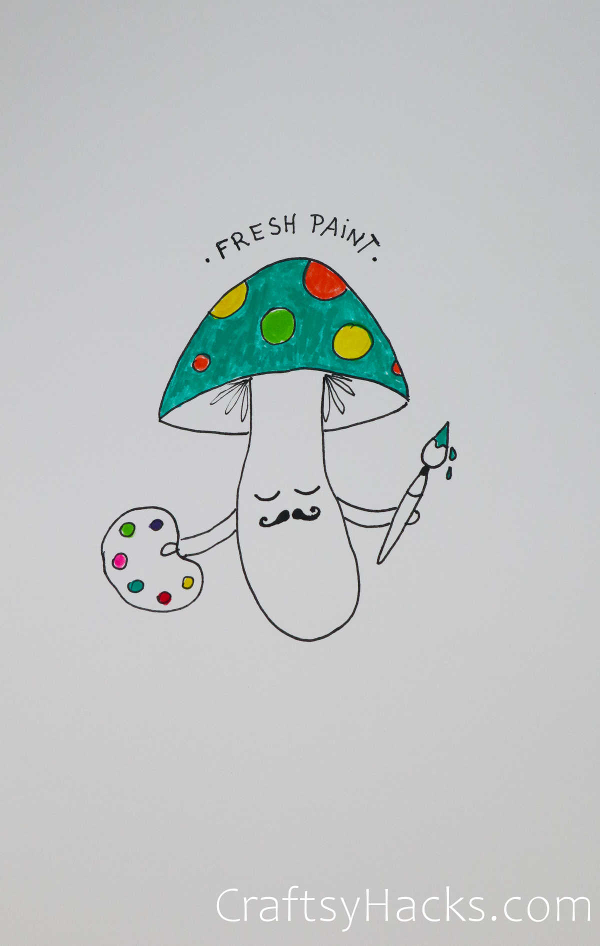 artist mushroom drawing