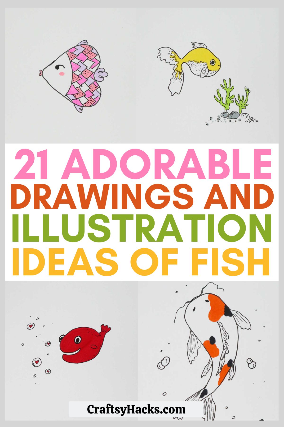 drawing ideas of fish