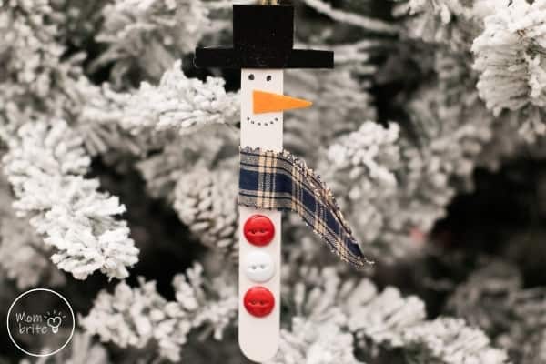 popsicle stick snowman