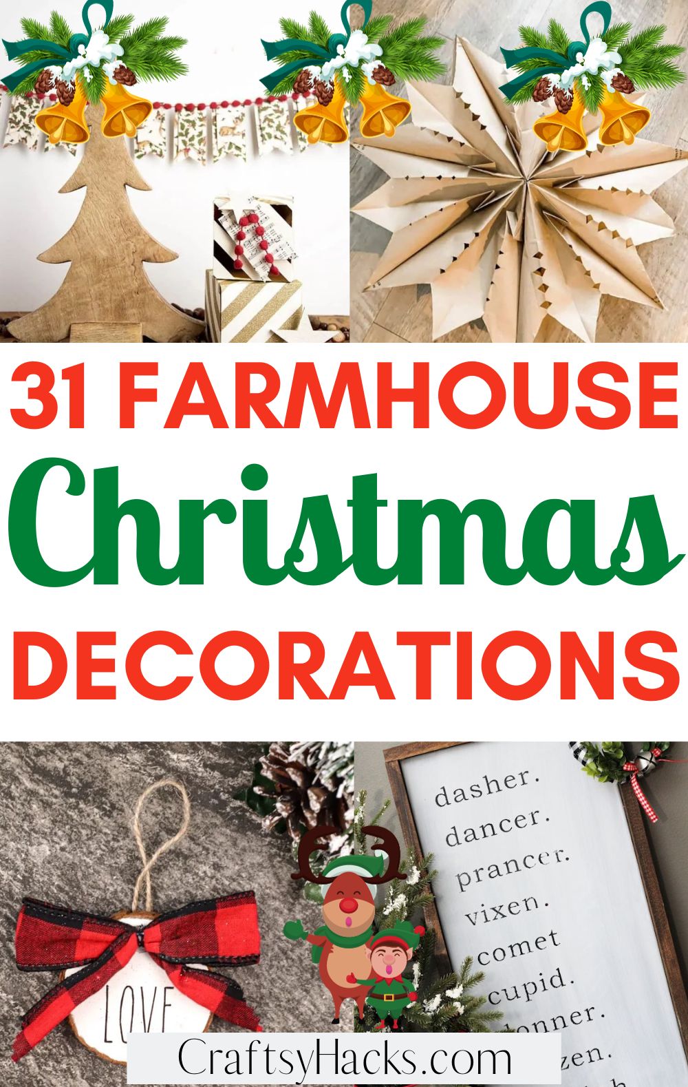 farmhouse Christmas decor ideas