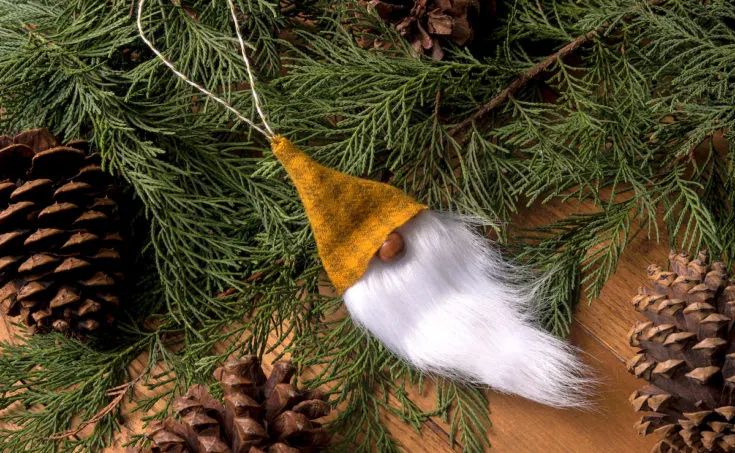 DIY gnome ornaments